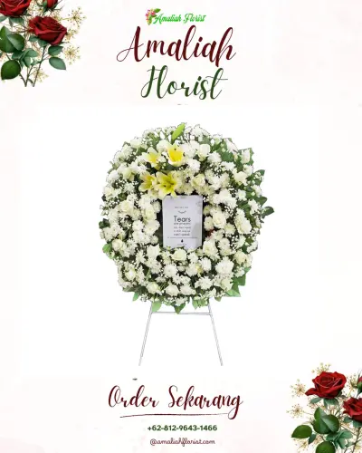 Krans Bunga Duka Cita di Pengasih